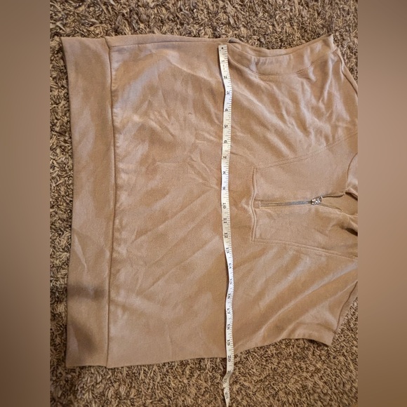 Bailey 44 Women Brown/Athletic Sleeveless Zip-up Collar Neck Blouse Soft Medium - Picture 5 of 5